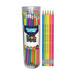 LAPIS PRETO SOFT GRIP C/BORRACHA POTE C/48 MR271